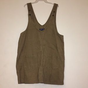 Overall cargo mini dress